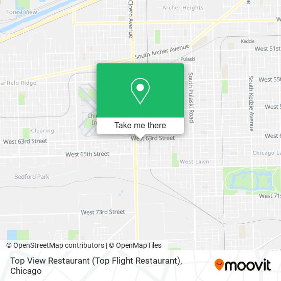 Top View Restaurant (Top Flight Restaurant) map