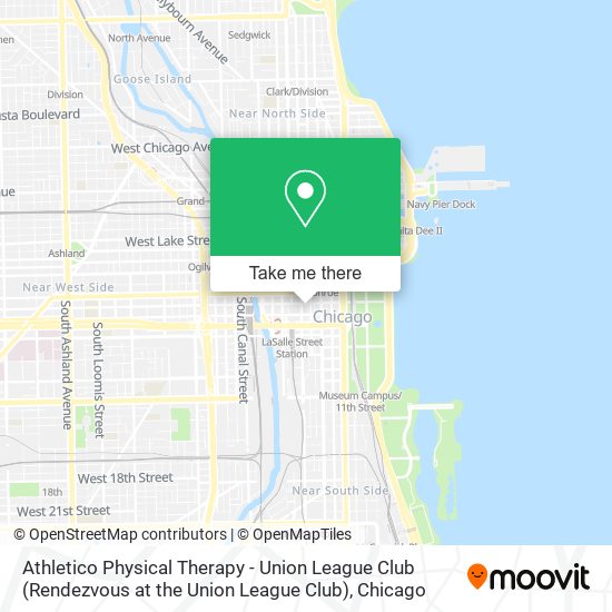 Mapa de Athletico Physical Therapy - Union League Club (Rendezvous at the Union League Club)