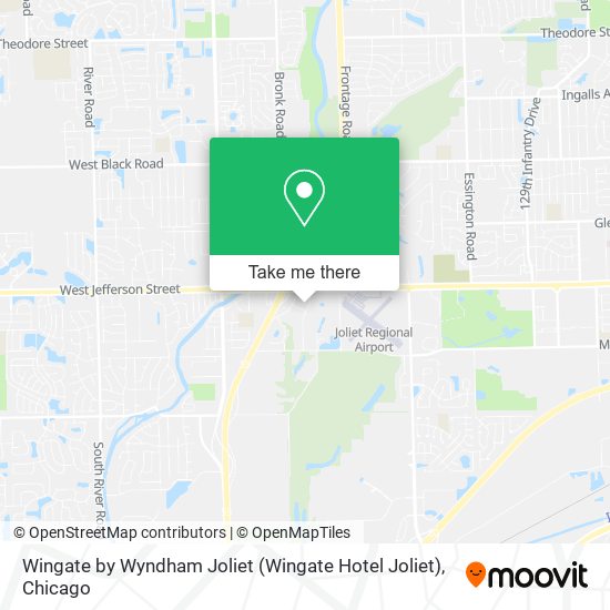 Mapa de Wingate by Wyndham Joliet (Wingate Hotel Joliet)
