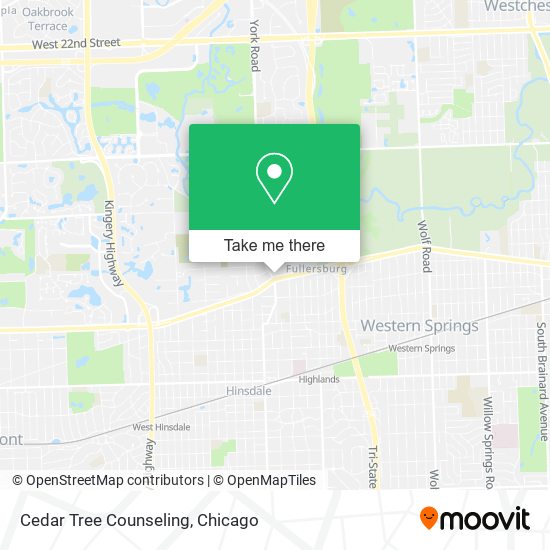 Cedar Tree Counseling map