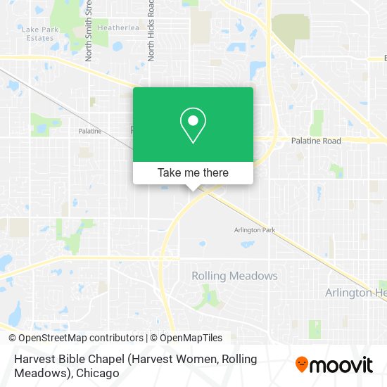 Mapa de Harvest Bible Chapel (Harvest Women, Rolling Meadows)