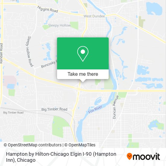 Hampton by Hilton-Chicago Elgin I-90 (Hampton Inn) map