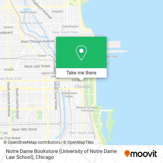 Notre Dame Bookstore (University of Notre Dame Law School) map