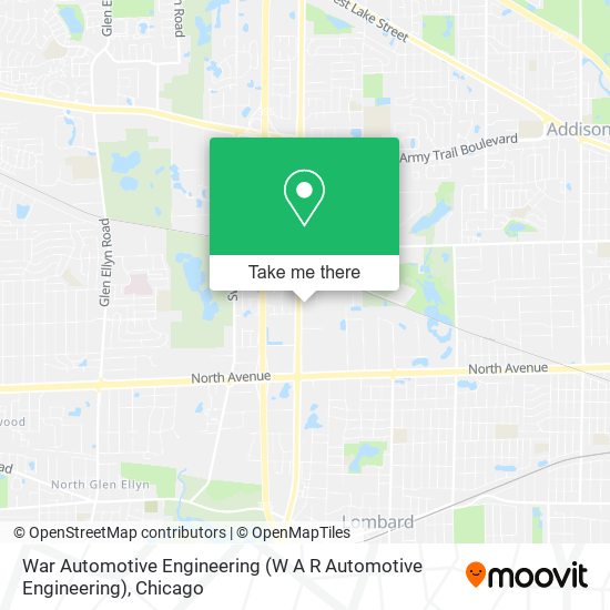 Mapa de War Automotive Engineering (W A R Automotive Engineering)