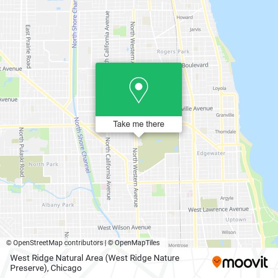 Mapa de West Ridge Natural Area (West Ridge Nature Preserve)