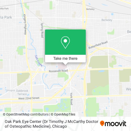 Mapa de Oak Park Eye Center (Dr Timothy J McCarthy Doctor of Osteopathic Medicine)
