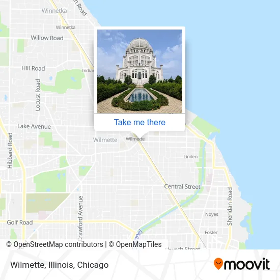 Wilmette, Illinois map