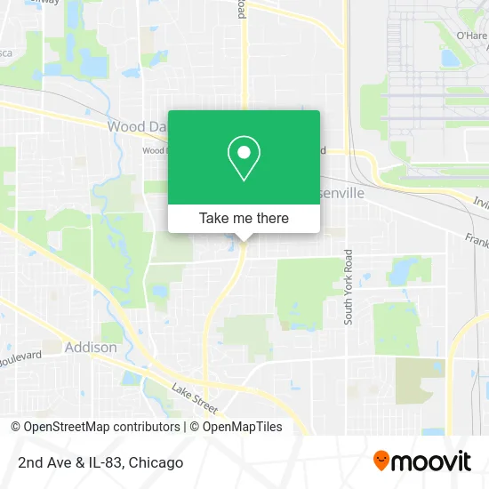 2nd Ave & IL-83 map