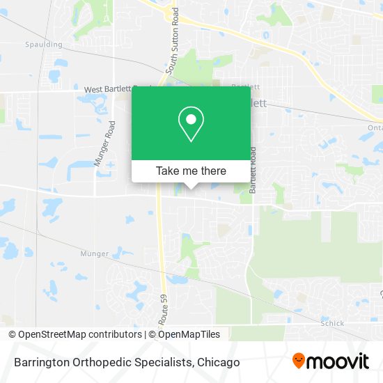 Barrington Orthopedic Specialists map