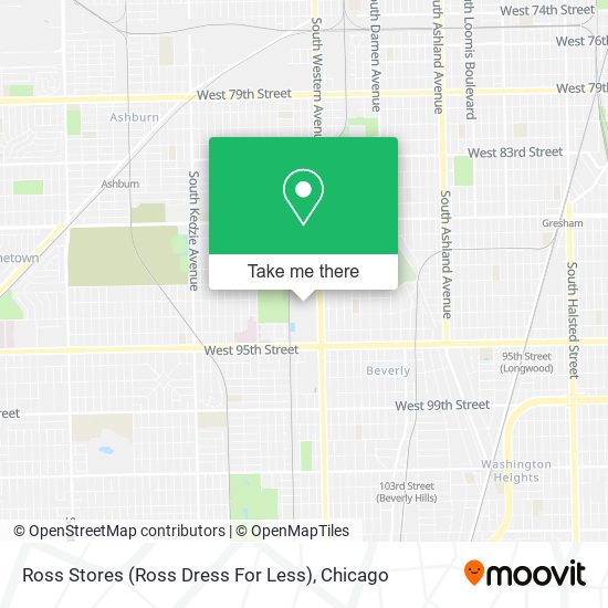 Mapa de Ross Stores (Ross Dress For Less)