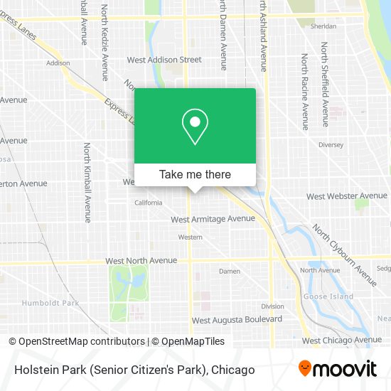 Holstein Park (Senior Citizen's Park) map