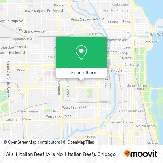 Al's 1 Italian Beef map