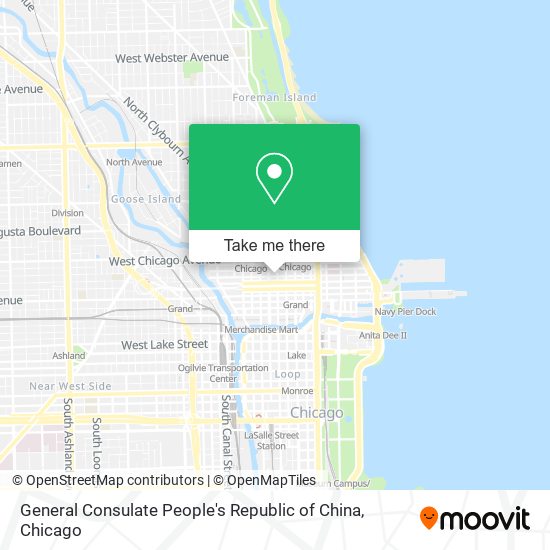 General Consulate People's Republic of China map
