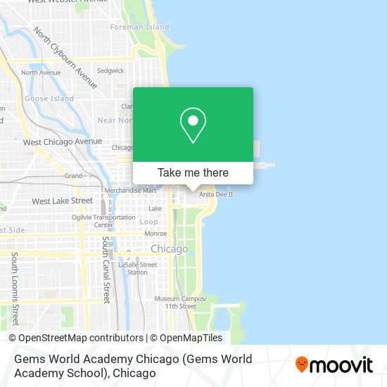 Mapa de Gems World Academy Chicago