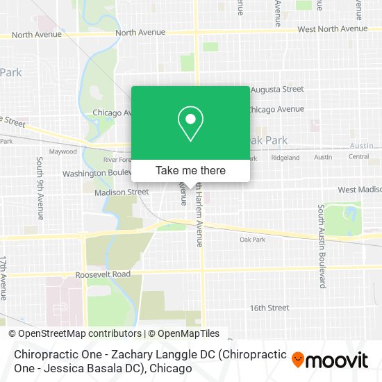 Chiropractic One - Zachary Langgle DC (Chiropractic One - Jessica Basala DC) map