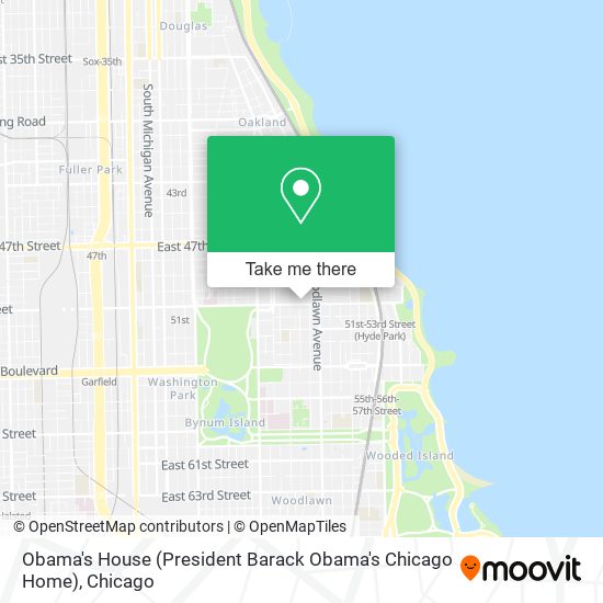 Obama's House (President Barack Obama's Chicago Home) map