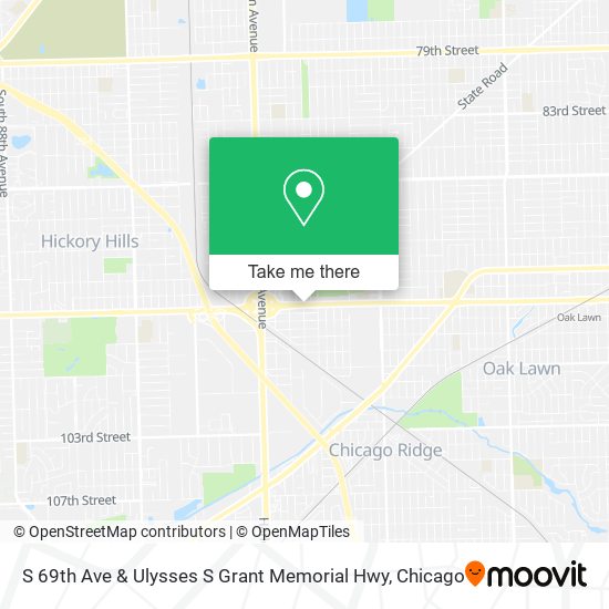 Mapa de S 69th Ave & Ulysses S Grant Memorial Hwy
