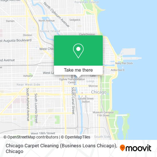 Mapa de Chicago Carpet Cleaning (Business Loans Chicago)