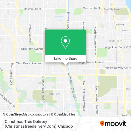 Mapa de Christmas Tree Delivery (Christmastreedelivery.Com)