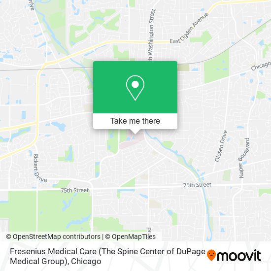 Fresenius Medical Care (The Spine Center of DuPage Medical Group) map