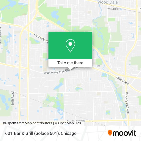 Mapa de 601 Bar & Grill (Solace 601)