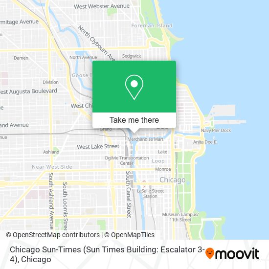 Chicago Sun-Times (Sun Times Building: Escalator 3-4) map