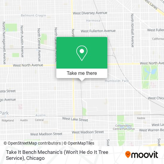 Take It Bench Mechanic's (Won't He do It Tree Service) map
