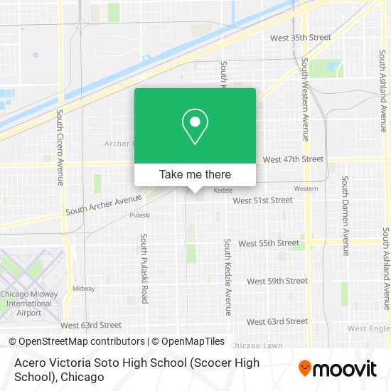 Mapa de Acero Victoria Soto High School (Scocer High School)