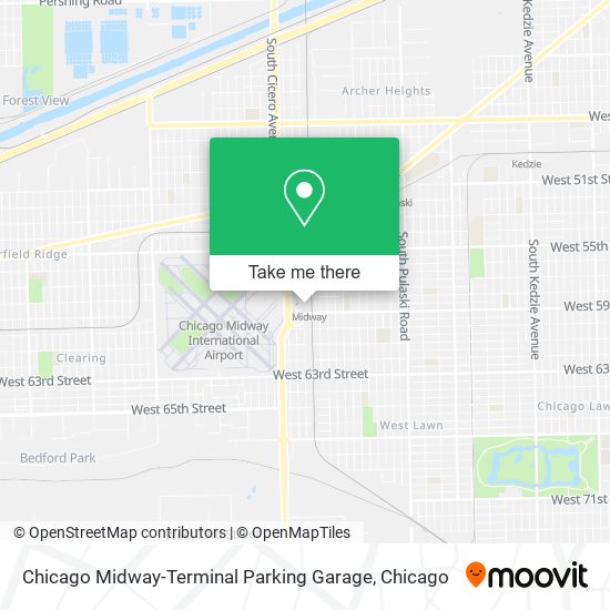 Chicago Midway-Terminal Parking Garage map