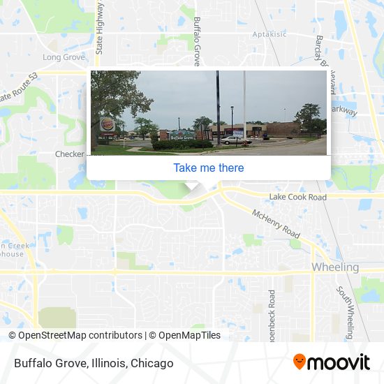 Mapa de Buffalo Grove, Illinois