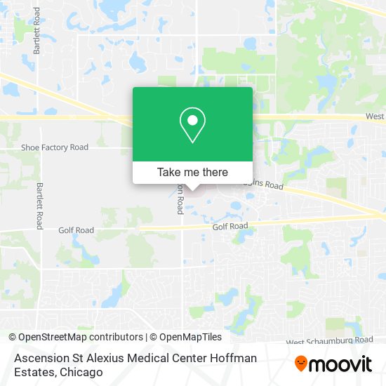 Ascension St Alexius Medical Center Hoffman Estates map
