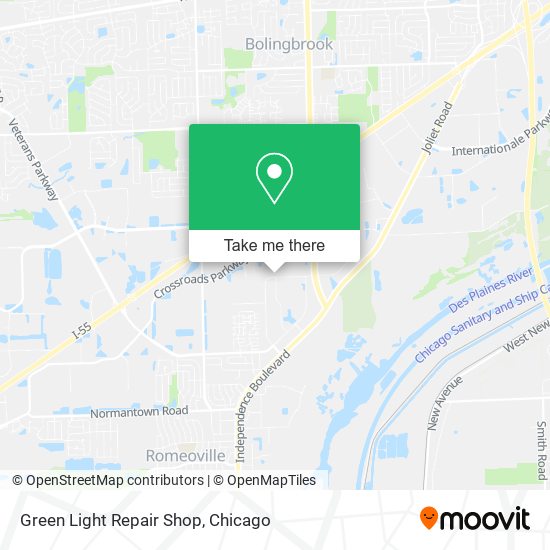 Green Light Repair Shop map