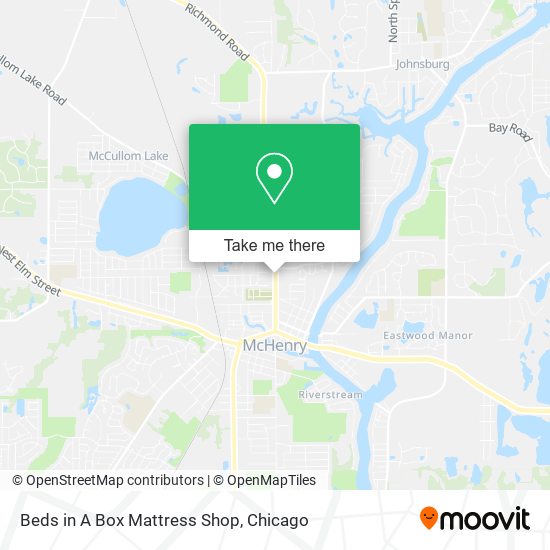 Beds in A Box Mattress Shop map