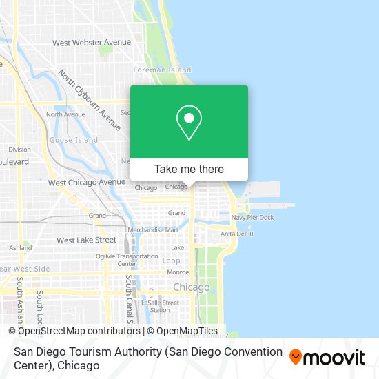 Mapa de San Diego Tourism Authority (San Diego Convention Center)