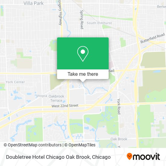 Mapa de Doubletree Hotel Chicago Oak Brook