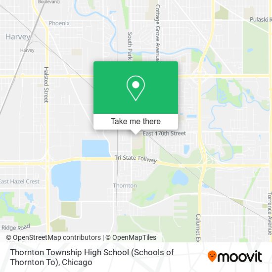 Mapa de Thornton Township High School (Schools of Thornton To)