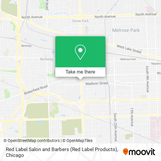 Red Label Salon and Barbers (Red Label Products) map
