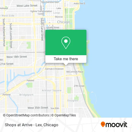 Shops at Arrive - Lex map