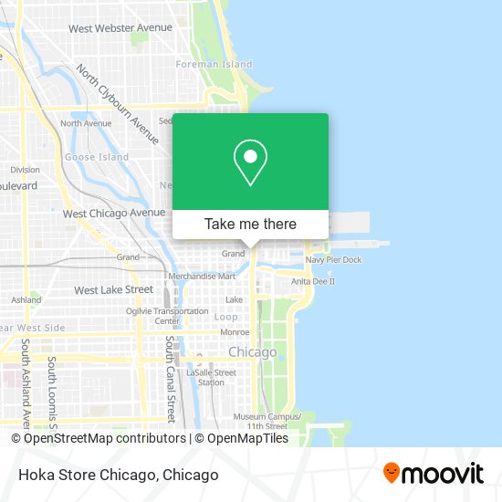 Hoka Store Chicago map