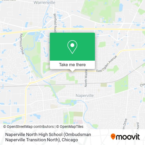 Mapa de Naperville North High School (Ombudsman Naperville Transition North)