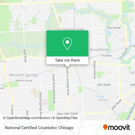 National Certified Counselor map