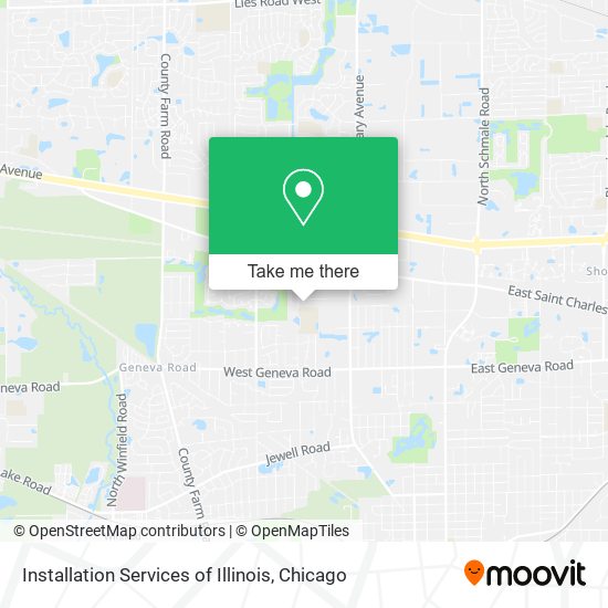 Mapa de Installation Services of Illinois