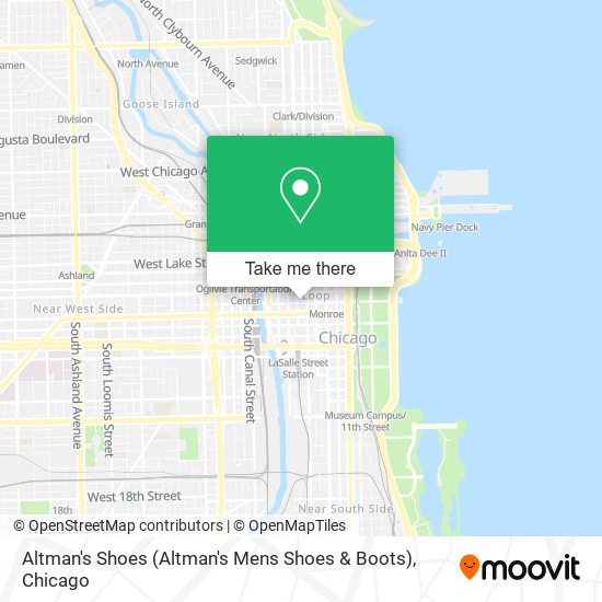 Altman's Shoes (Altman's Mens Shoes & Boots) map