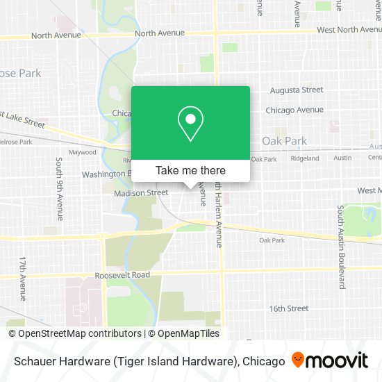 Schauer Hardware (Tiger Island Hardware) map