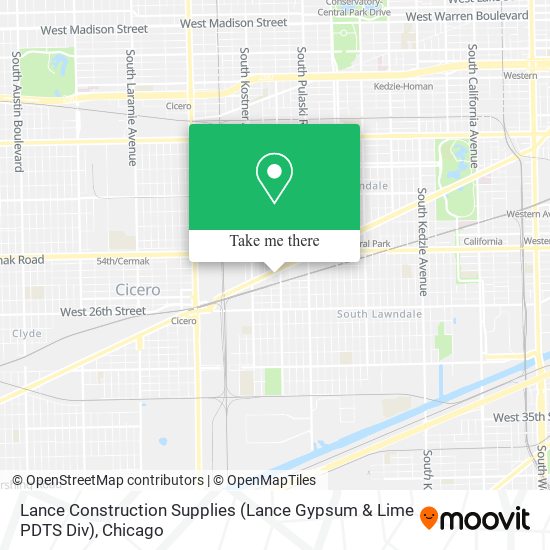 Lance Construction Supplies (Lance Gypsum & Lime PDTS Div) map