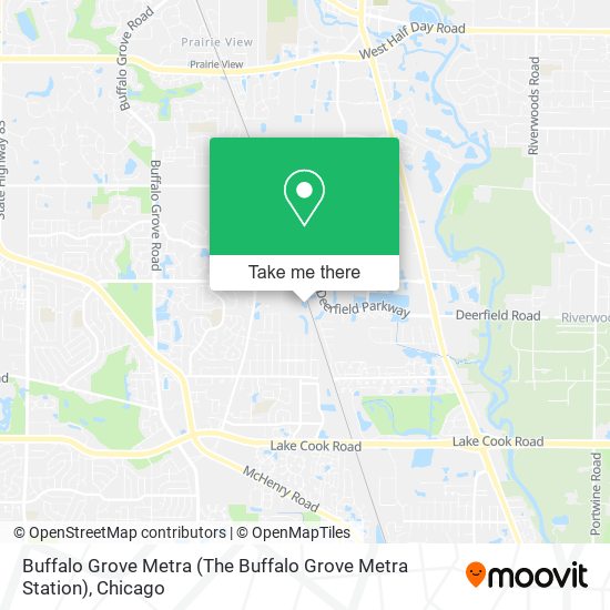 Mapa de Buffalo Grove Metra (The Buffalo Grove Metra Station)