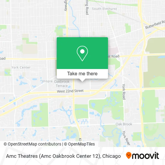 Amc Theatres (Amc Oakbrook Center 12) map