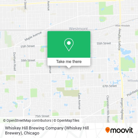 Mapa de Whiskey Hill Brewing Company (Whiskey Hill Brewery)