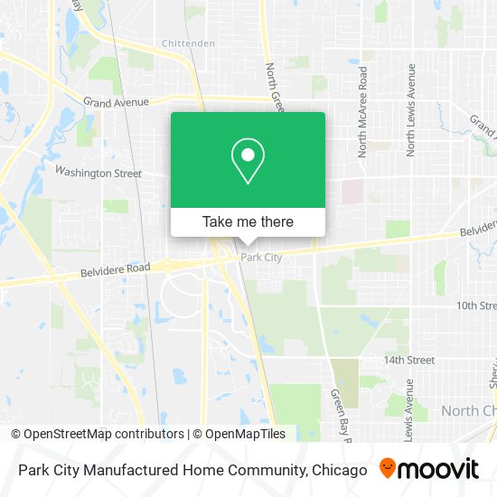 Mapa de Park City Manufactured Home Community