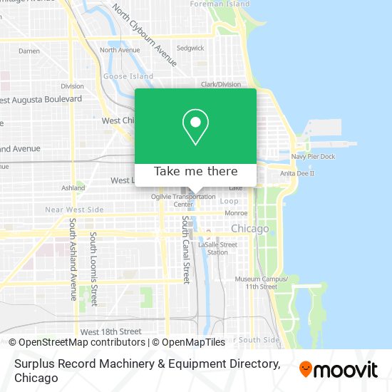 Mapa de Surplus Record Machinery & Equipment Directory